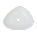 Basin Triangle Ceramic White 50.5 x 41 x 12 Cm