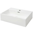 Basin With Faucet Hole Ceramic White 51.5 x 38.5 x 15 Cm
