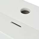 Basin With Faucet Hole Ceramic White 51.5 x 38.5 x 15 Cm