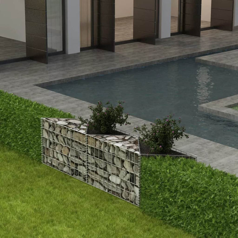 Gabion Basket/Planter Bed Steel 150 x 30 x 50 Cm