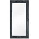 Wall Mirror Baroque Style 100 x 50 Cm Black