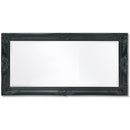 Wall Mirror Baroque Style 100 x 50 Cm Black