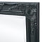 Wall Mirror Baroque Style 100 x 50 Cm Black