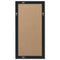 Wall Mirror Baroque Style 100 x 50 Cm Black