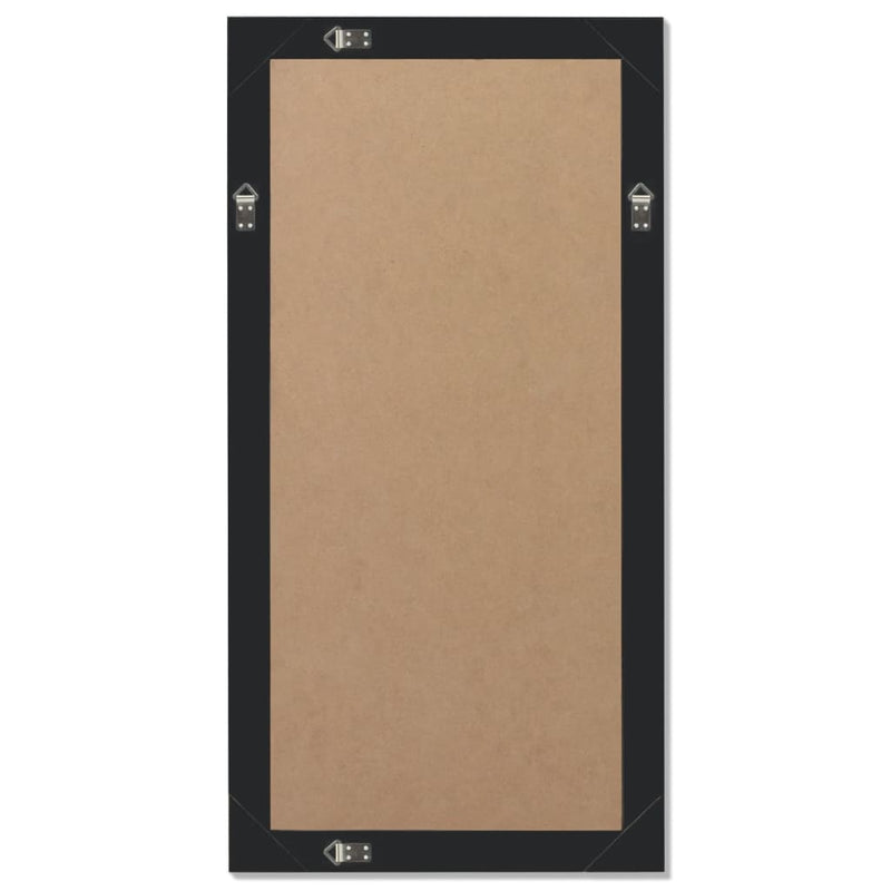 Wall Mirror Baroque Style 100 x 50 Cm Black
