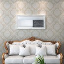 Wall Mirror Baroque Style 120 x 60 Cm White