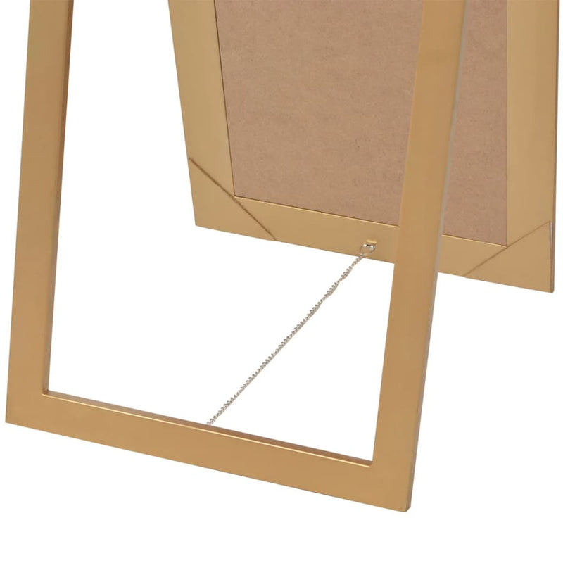 Free-Standing Mirror Baroque Style 160 x 40 Cm Gold