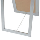 Free-Standing Mirror Baroque Style 160 x 40 Cm Silver