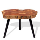 Log Coffee Table Solid Acacia Wood (55-60) x 40 Cm
