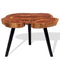 Log Coffee Table Solid Acacia Wood (55-60) x 40 Cm