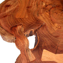 Log Coffee Table Solid Acacia Wood (55-60) x 40 Cm