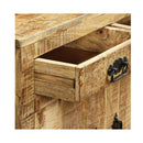 Sideboard With 2 Drawers And 1 Cabinet Rough Mango Wood