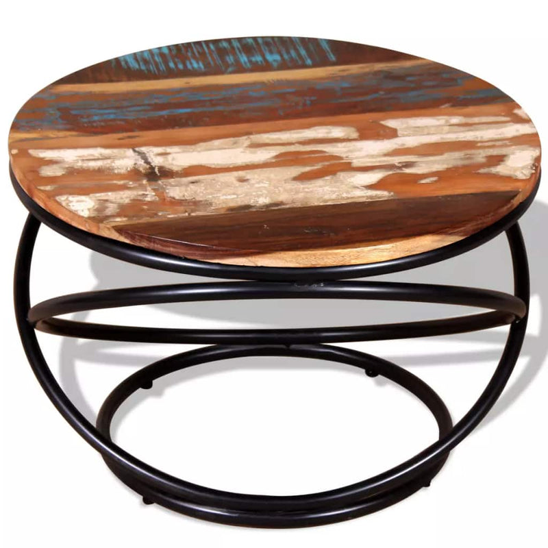 Coffee Table Solid Reclaimed Wood 60 x 60 x 40 Cm