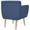 Armchair Fabric 67 x 59 x 77 Cm Blue