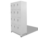 Locker Cabinet With 12 Compartments 90 x 45 x 180 Cm