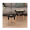 Side Table Set Solid Pinewood Black 2 Pieces