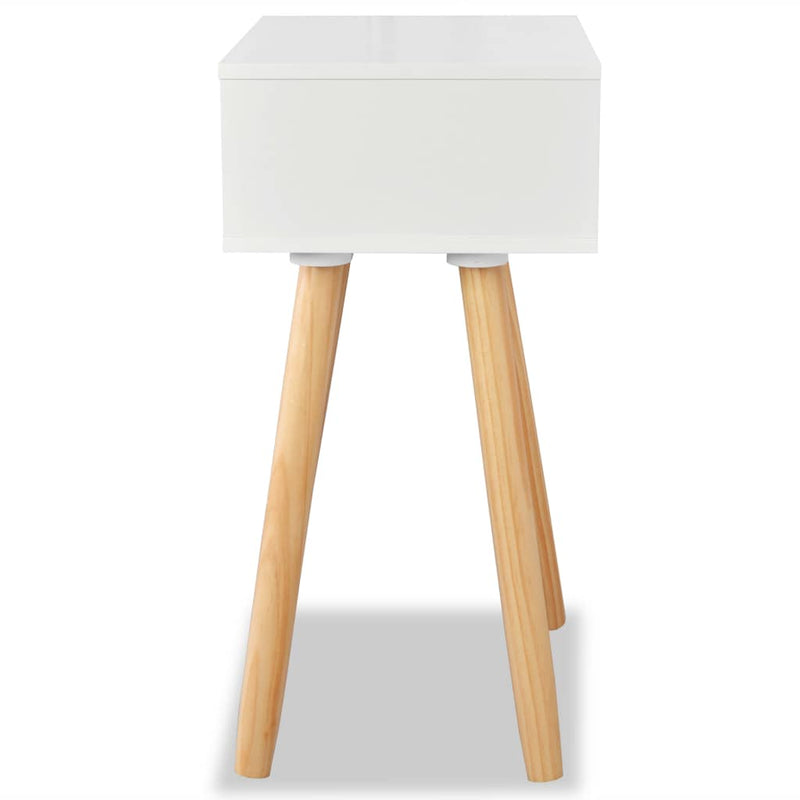 Bedside Tables 2 Pcs Solid Pinewood 40 x 30 x 61 Cm White
