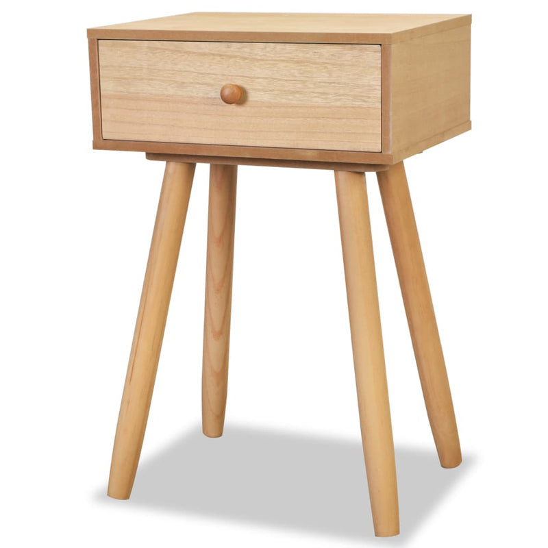 Bedside Tables 2 Pcs Solid Pinewood 40 x 30 x 61 Cm Brown