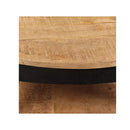 Coffee Table 65 Cm Solid Rough Mango Wood