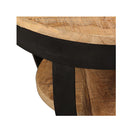 Coffee Table 65 Cm Solid Rough Mango Wood