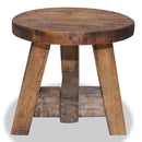Stool Solid Reclaimed Wood 20 x 20 x 23 Cm