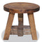 Stool Solid Reclaimed Wood 20 x 20 x 23 Cm