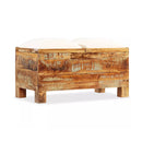 Storage Bench Solid Reclaimed Wood 80 X 40 X 40 Cm