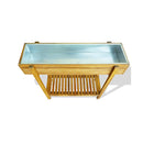 Raised Garden Planter Solid Acacia Wood And Zinc