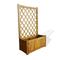 Garden Planter With Trellis Solid Acacia Wood
