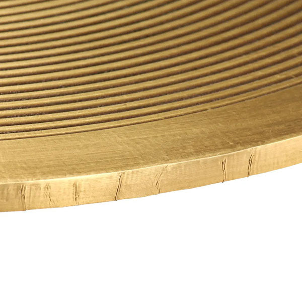2 Pieces Brass-Covered MDF Table Set