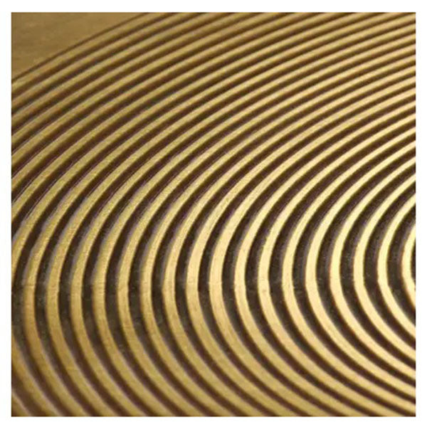 2 Pieces Brass-Covered MDF Table Set