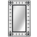 Rectangular Wall Mirror 50x80cm Black