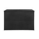 Outdoor Storage Box Poly Rattan 150 X 100 X 100 Cm Black