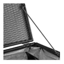 Outdoor Storage Box Poly Rattan 150 X 100 X 100 Cm Black