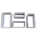 Cuboid shelf Set Of 4 White