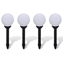 Garden Path Solar Ball Light LED 15 Cm With Ground Spike 4 Pcs