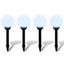 Garden Path Solar Ball Light LED 15 Cm With Ground Spike 4 Pcs