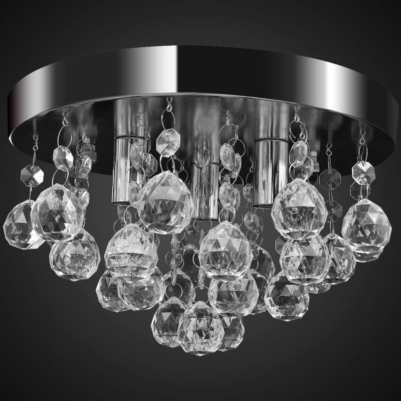 Pendant Ceiling Lamp Crystal Design Chandelier Chrome