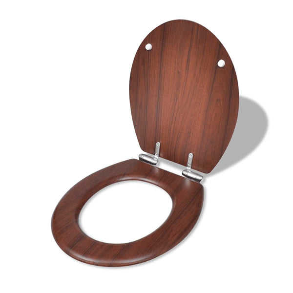 Wc Toilet Seat Mdf Soft Close Lid Simple Design Wood