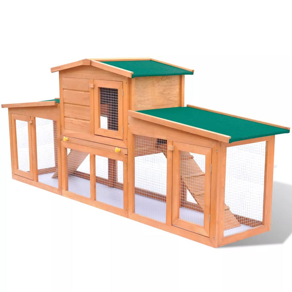 Small Animal House Pet Cage With Roofs Wood