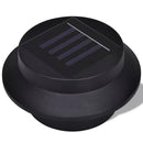 Outdoor Solar Fence Gutter Lamp Set 6 Pcs Black