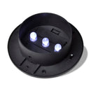 Outdoor Solar Fence Gutter Lamp Set 6 Pcs Black