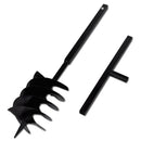 Ground Drill With Handle Auger Bit 200 mm Three Spirals Steel