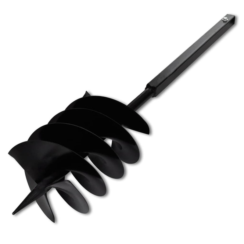 Ground Drill With Handle Auger Bit 200 mm Three Spirals Steel