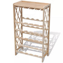 Wine Rack For 25 Bottles Wood