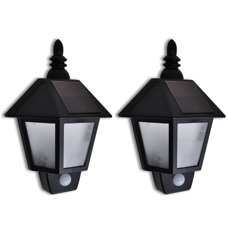 Solar Wall Lamp With Motion Sensor 2 Pcs