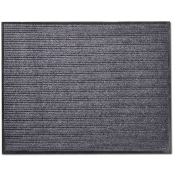 Grey PVC Door Mat 90 x 60 cm