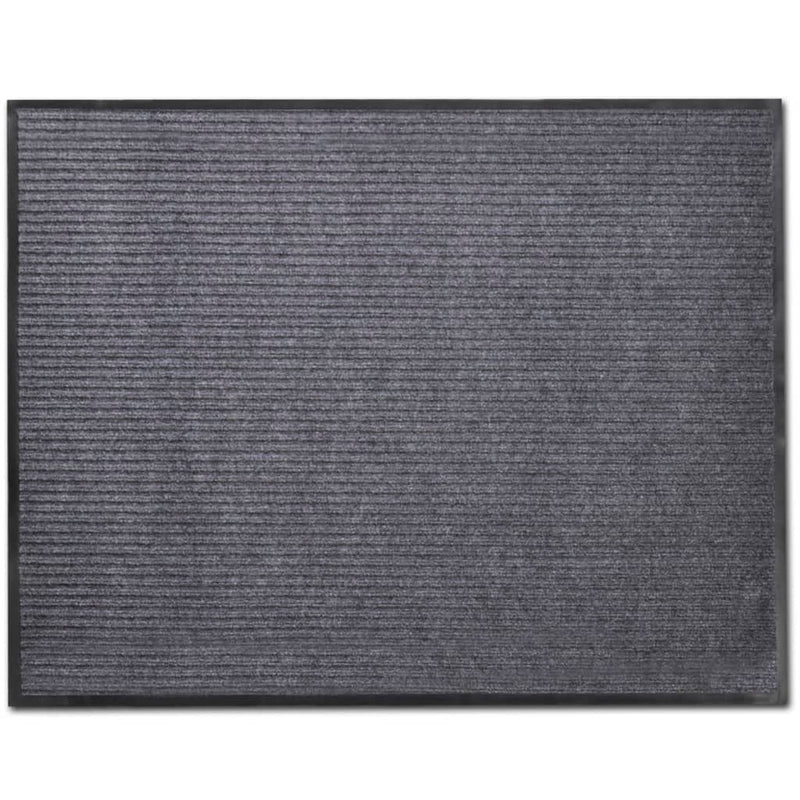 Grey PVC Door Mat 90 x 60 cm