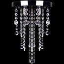 White Metal Ceiling Lamp With Crystal Beads
