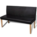 Sofa Chair Artificial Leather Bench Dark Brown